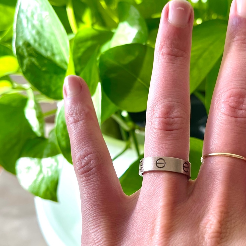 Cartier Love Ring, 18K White Gold, Size 58 EU